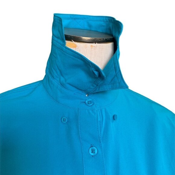 World Wide Sportsman Activewear Fishing Button Up Shirt Women S Blue 133B - Picture 12 of 16